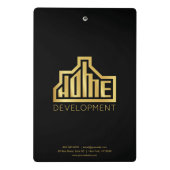 Modern Home Development Logo Vastgoed Mini Klembord (Achterkant)