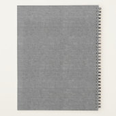 Modern Home Logo Real Estate, Realtor Grey Linen Planner (Achterkant)
