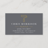 Modern Home Painter Contractor QR Code Visitekaartje (Voorkant)