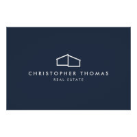 Modern Home Realtor Navy Blue Logo Downloaden