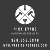 Modern Home Repair Handyman Logo Sticker (Voorkant)