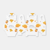 Modern Honey Bumblebee Pattern Baby shower Bedankdoosjes (Uitgevouwen)