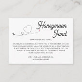 Modern Honeymoon Fund QR Code Goed gedaan Informatiekaartje (Voorkant)