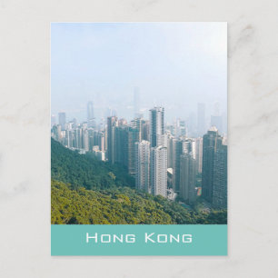 Modern Hong Kong Victoria's Piek reizen Briefkaart