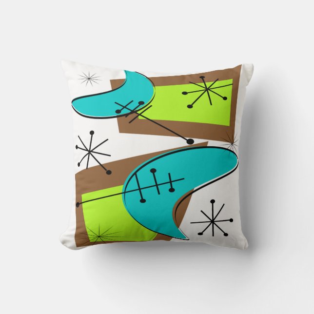 Modern Hoofdkussen Atoom 6 van het midden van de Kussen (Voorkant)