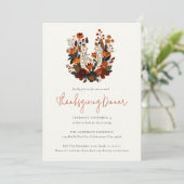 Modern Horseshoe Fall Equestrian Thanksgiving Kaart (Staand voorkant)