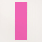 Modern Hot Pink gepersonaliseerd monogram en naam Yogamat (Achterkant)