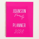 Modern Hot Pink Planner (Voorkant)