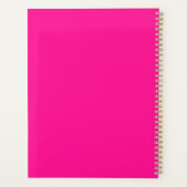 Modern Hot Pink Planner (Achterkant)
