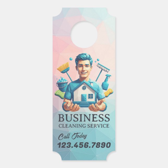Modern House Cleaning Maid Service Housekeeping (Voorkant)
