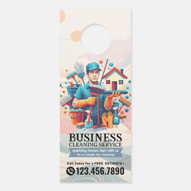 Modern House Cleaning Maid Service Housekeeping Do (Voorkant)