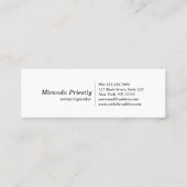 Modern House Cleaning Maid Service Housekeeping Mini Visitekaartje (Achterkant)