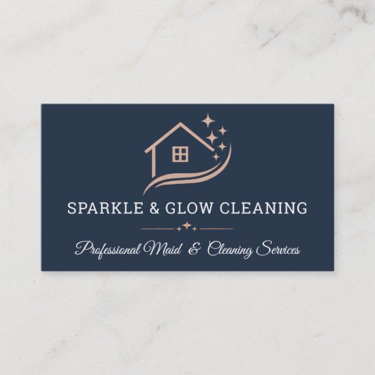 Modern Housekeeping and Cleaning Services Visitekaartje (Voorkant)