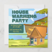 Modern Housewarming Party Uitnodiging (Voorkant)