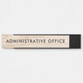 Modern houtontwerp Professionele plaat Admin kanto Deurbordje (Voorkant)
