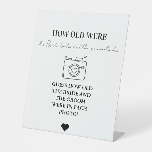 Modern How Old étaient-ils mariés Shower Jeu signe (Recto)