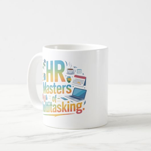 Modern HR Master of Multitasking Mug Design Koffiemok (Voorkant links)