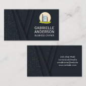 Modern Huis Bouw Icoon Visitekaartje (Voorkant / Achterkant)