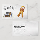 Modern huis | Huissleutels Visitekaartje (Voorkant / Achterkant)