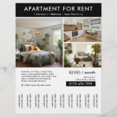 Modern huis te huur Tear Off Strips Flyer (Voorkant)