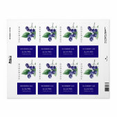 Modern Huisgemaakte Bosbessenjam Etiket (Full Sheet)