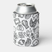 Modern human anatomy Bio Science Sketch Pattern Blikjeskoeler (Blikje Achterkant)