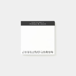 Modern Human Anatomy Science Sketch Persoonlijk Post-it® Notes