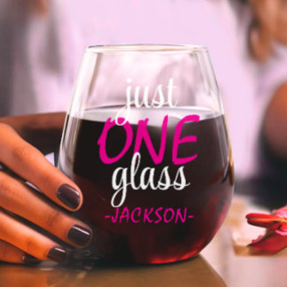 Modern Humor citaat van Moederdag roze kleur tekst Wijnglas Zonder Voet