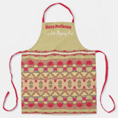 Modern humoristisch design schort (Voorkant)