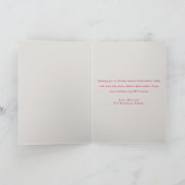 Modern Humorous Dog Photo Christmas Folded  Kaart (Binnen)