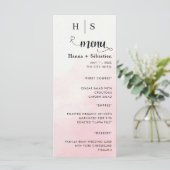 Modern Huwelijksmenu Menu (Staand voorkant)