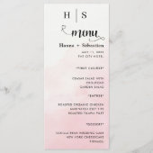 Modern Huwelijksmenu Menu (Voorkant)