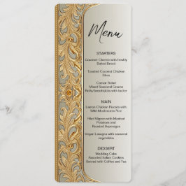 Modern  huwelijksmenu menu