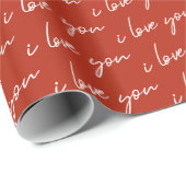 Modern I Love You Cadeaupapier (Rol Hoek)