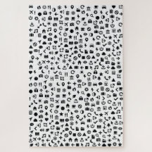 Modern Icons Jigzaag Monochrome