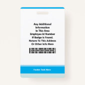 Modern ID Card Identification Badge (Dos)