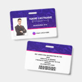 Modern Identification card Badge (Front & Back)
