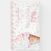 Modern Ijs Verjaardagsfeest Spandoek (Verticaal)