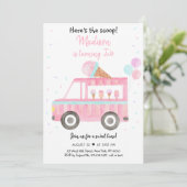 Modern Ijscoman Hier Heb Je De Scoup Verjaardag Kaart (Staand voorkant)