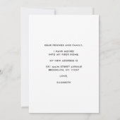 Modern ik heb Boho Home Decor Budget Moving Aankondiging (Achterkant)