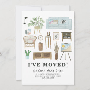 Modern ik heb Boho Home Decor Budget Moving Aankondiging