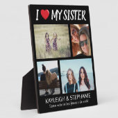 Modern, ik hou van mijn zus | Fotocollage Fotoplaat (Zijkant)