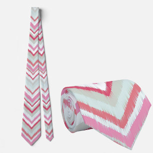 Modern Ikat Chevron Zig Zag Patroon Stropdas