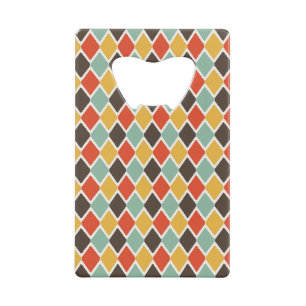 Modern ikat tribal mode patroon kredietkaart flessenopener