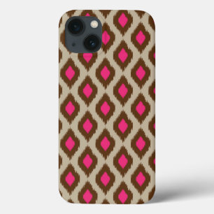 Modern ikatpatroon iPhone 13 hoesje