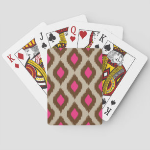 Modern ikatpatroon pokerkaarten