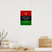 Modern IMANI Faith Christelijk Kwanzaa Poster (Keuken)
