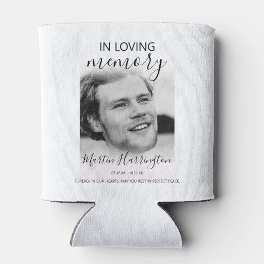 Modern in het afspelen van geheugenfoto blikjeskoeler (Achterkant)