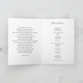 Modern in het liefdevolle geheugen foto begrafenis programma (Binnen)