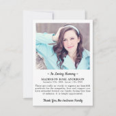 Modern in het liefhebben van het sympathie van de bedankkaart (Voorkant)